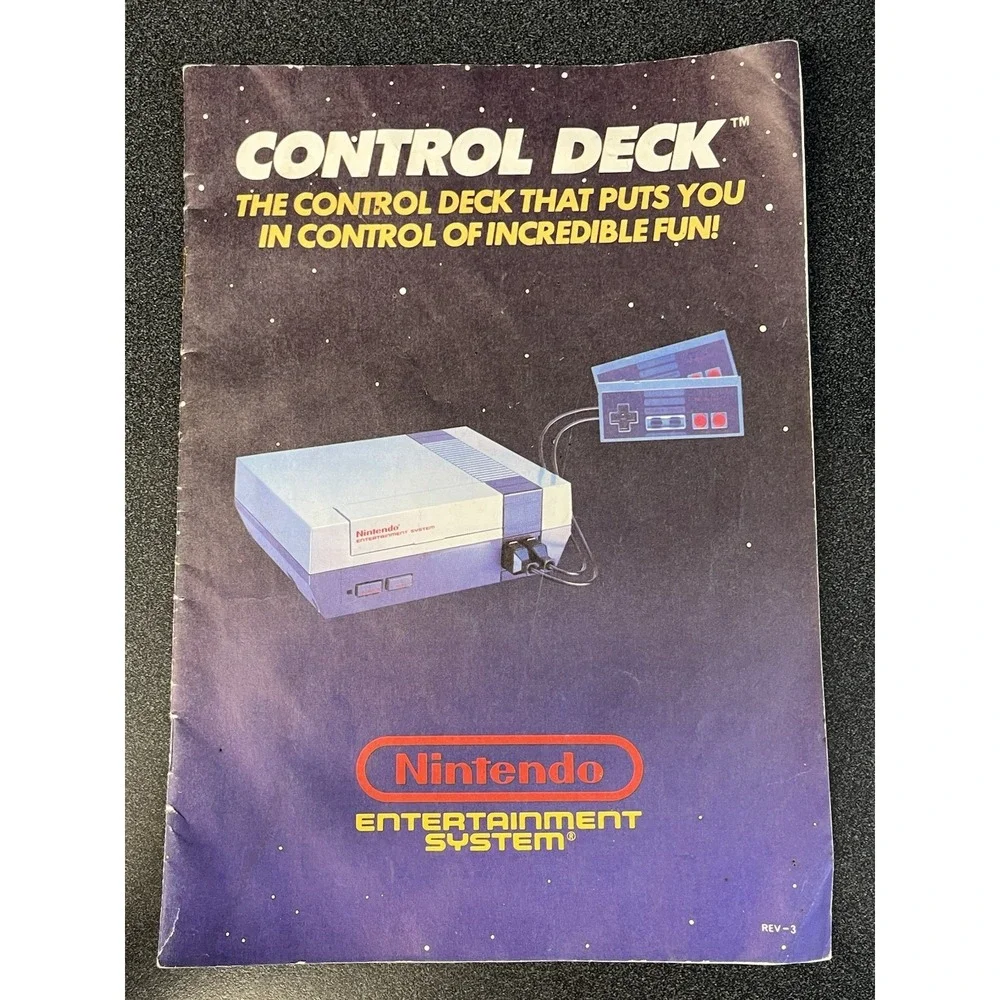 Nintendo NES Control Deck Instruction Owners Manual Only 1988 REV-3